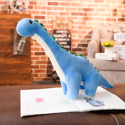Giant Standing Dinosaur Plush Toy – Soft Cuddly Stuffed Dino for Kids Room Decor, Boys & Girls Playroom Gift, Blue Green Pink
