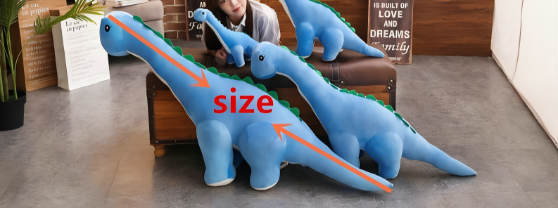 Giant Standing Dinosaur Plush Toy – Soft Cuddly Stuffed Dino for Kids Room Decor, Boys & Girls Playroom Gift, Blue Green Pink
