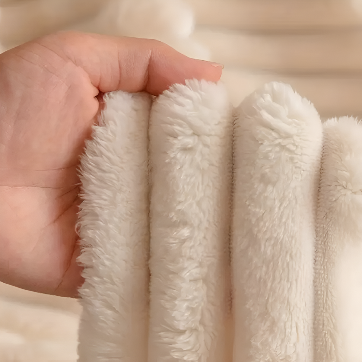 Protège-canapé VelvetRib - Microfibre pelucheuse, confort matelassé