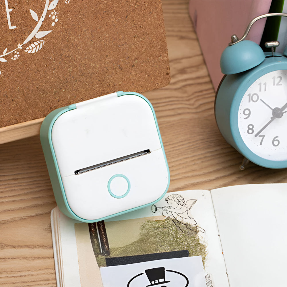 Pocket Photo Printer | Portable Wireless Printer with Bluetooth Connectivity | Compact Design for Inkless Printing On-the-Go