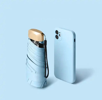 Ortekor Pocket Umbrella | Compact Windproof & UV Protection | Travel-Friendly Design for All Weather