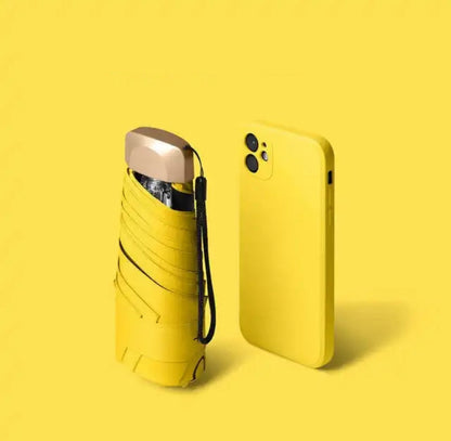 Ortekor Pocket Umbrella | Compact Windproof & UV Protection | Travel-Friendly Design for All Weather