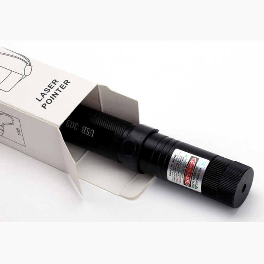 USB-C Rechargeable Laser Presenter with Focus Control 6.5 Inch Aluminum Astronomy Pointer for Stargazing Conferences Surveying Hiking Outdoo