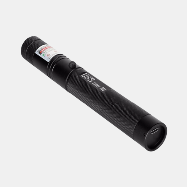 USB-C Rechargeable Laser Presenter with Focus Control 6.5 Inch Aluminum Astronomy Pointer for Stargazing Conferences Surveying Hiking Outdoo