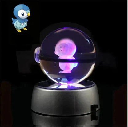 Lampe veilleuse cristal tactile, veilleuse LED rechargeable par USB avec variateur tactile, lampe de chevet en cristal