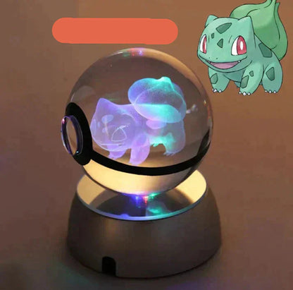 Lampe veilleuse cristal tactile, veilleuse LED rechargeable par USB avec variateur tactile, lampe de chevet en cristal