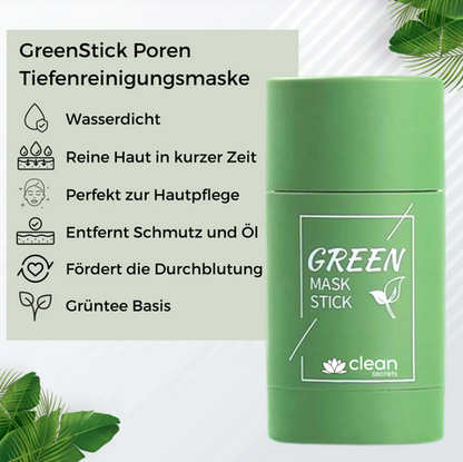 Stick Nettoyant Profond pour une Peau Rayonnante | Infusion de Thé Vert Naturel