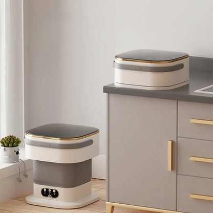 Lave-linge compact | Mini machine à laver portable avec design pliable | Efficace pour les petites charges