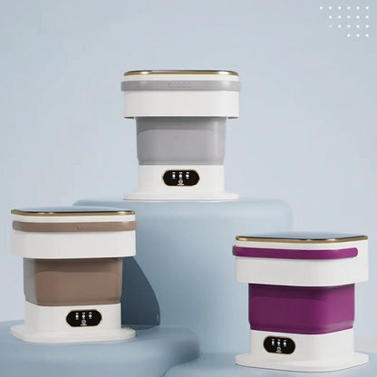 Lave-linge compact | Mini machine à laver portable avec design pliable | Efficace pour les petites charges