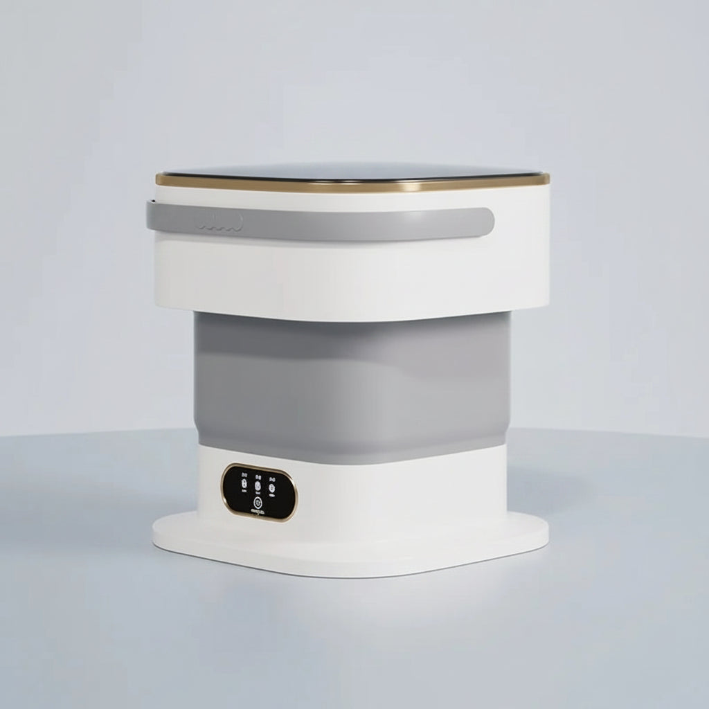 Lave-linge compact | Mini machine à laver portable avec design pliable | Efficace pour les petites charges