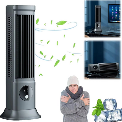 Personal Desktop Air Cooler | 3-Speed Mini Evaporative Cooling Fan with Silent Motor | USB Powered Desk & Nightstand Cooler for Bedroom