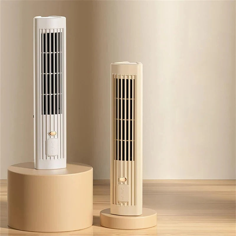 Portable Air Conditioner Fan | Bladeless Design with USB Rechargeable Battery | Compact Cooling Solution for Ultimate Comfort