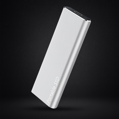 Portable Solid State Drive | High-Speed External Storage with Aluminum Housing for Laptops, Tablets & Phones | USB-C & USB 3.0 Compatible