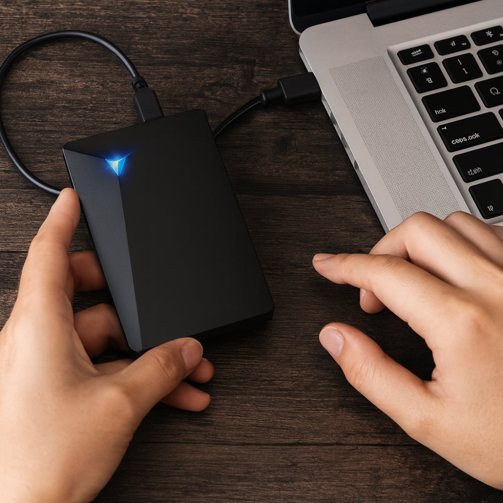 Portable Hard Drive | External USB Storage with Fast Data Transfer | Compact Design for Easy File Management