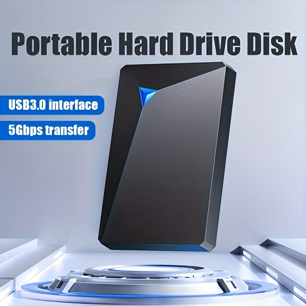 Portable Hard Drive | External USB Storage with Fast Data Transfer | Compact Design for Easy File Management