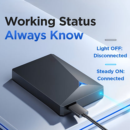 Portable Hard Drive | External USB Storage with Fast Data Transfer | Compact Design for Easy File Management