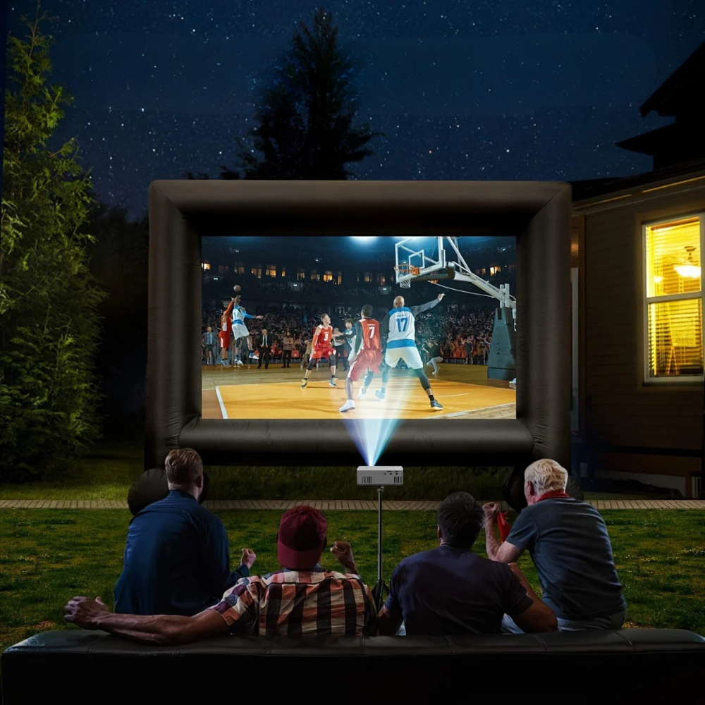 Portable Mini HD LED Projector with 3000 Lumen Brightness | Compact Design for Home and Outdoor Use