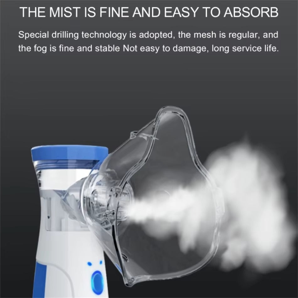 Portable Nebulizer Machine with Quiet Operation | Compact Inhalation Device for On-the-Go Breathing Relief