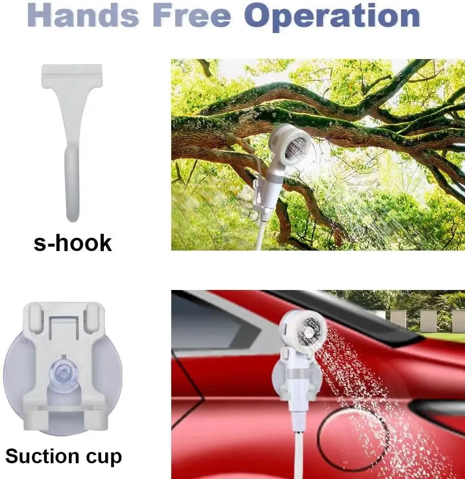 Portable Outdoor Shower | USB Rechargeable with Adjustable Spray Settings | Ideal for Camping and Pet Bathing