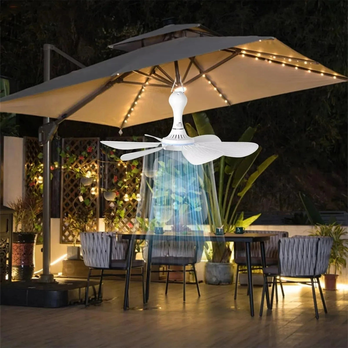 Portable USB-Powered Ceiling Fan with Remote Control & Silent Operation | Ideal for Camping and Small Rooms