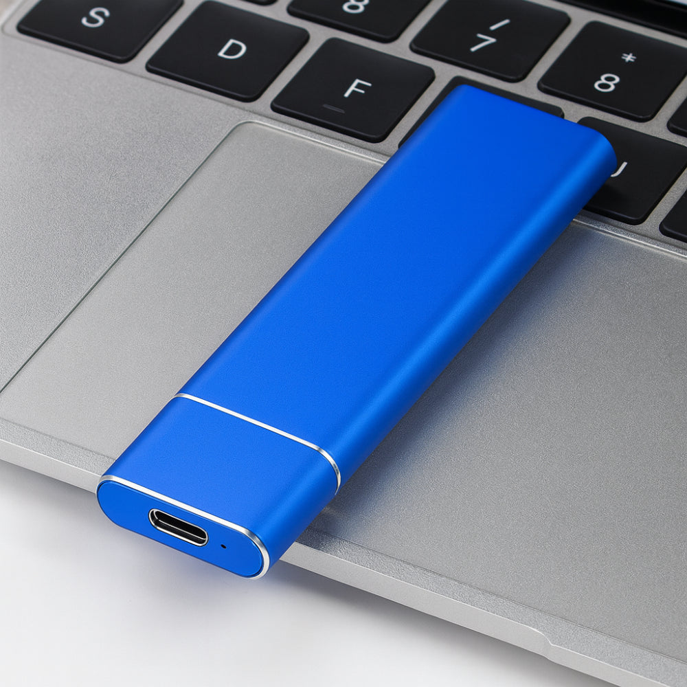 Portable USB External Hard Drive with 500GB Capacity & Slim Aluminum Design for Easy Storage