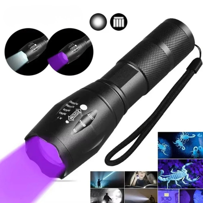 Portable UV Blacklight Flashlight with 395nm Wavelength for Pet Stain Detection