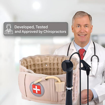 Ortekor PostureEase | Back Support Belt with Advanced Decompression Technology | Adjustable Comfort for Pain Relief