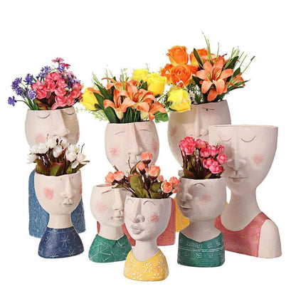 Persona Caricature Sculpture Pot