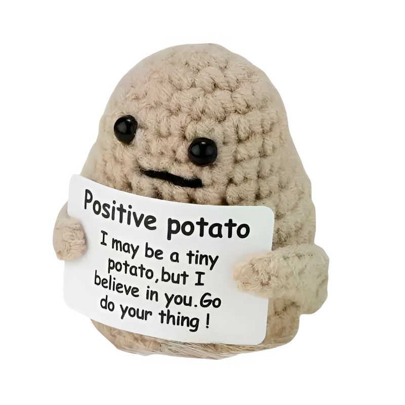 Handmade Mini Plush Companion – Pocket-Sized Cotton Yarn Character for Desk, Shelf & Everyday Cheer – Stress Relief Toy & Mood Booster