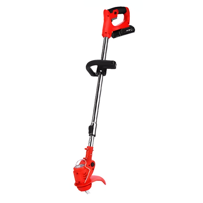 Rechargeable Lawn Edger 24V 18000 RPM Metal Blade Yard Tool Telescoping Handle for Sidewalks & Pathways Red Green Available