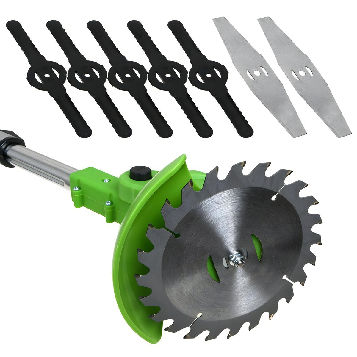 Rechargeable Lawn Edger 24V 18000 RPM Metal Blade Yard Tool Telescoping Handle for Sidewalks & Pathways Red Green Available
