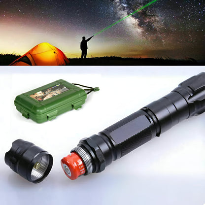 Precision Tool | Long Range Rechargeable Green Laser Pointer with Ultra-Bright Beam | Versatile for Outdoor Adventures