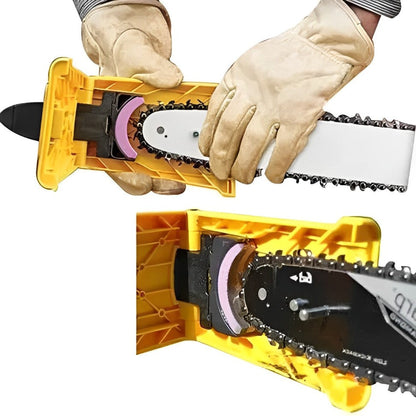 Ortekor Precision | Chainsaw Sharpener with Integrated Angle Guide | Durable Tool for Optimal Cutting Performance