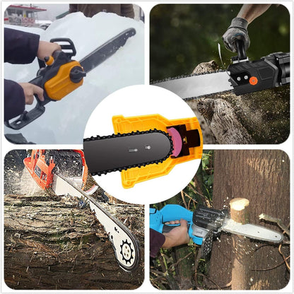 Ortekor Precision | Chainsaw Sharpener with Integrated Angle Guide | Durable Tool for Optimal Cutting Performance