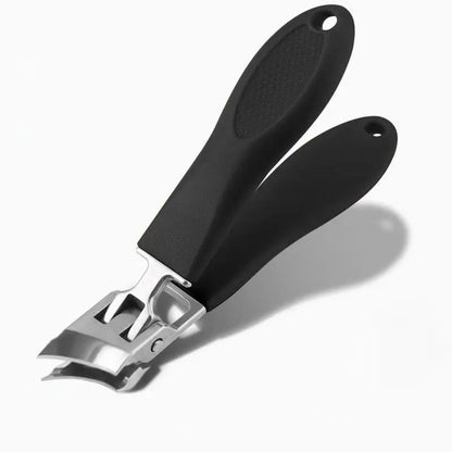 Coupe-ongles robuste avec récupérateur de débris pour ongles épais – Pince à large mâchoire en acier inoxydable pour hommes et femmes