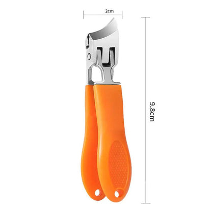 Coupe-ongles robuste avec récupérateur de débris pour ongles épais – Pince à large mâchoire en acier inoxydable pour hommes et femmes