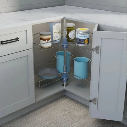 SPINVAULT – Corner Cabinet Lazy Susan Organizer