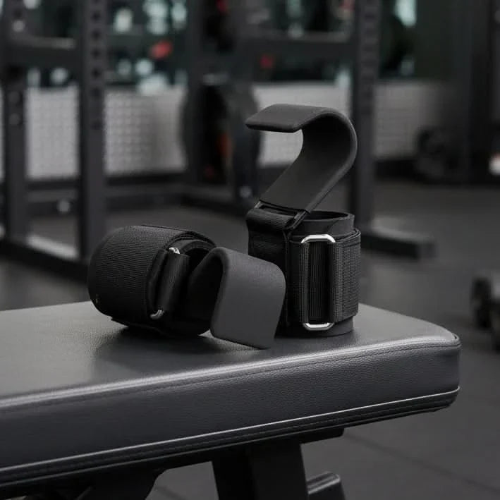 GYMVAULT – Non-Slip Hook Straps for Strength & Fitness Workouts