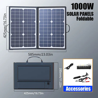 ProCharge | Foldable Solar Panel with MPPT & USB-C Charging | High Efficiency for Outdoor Power