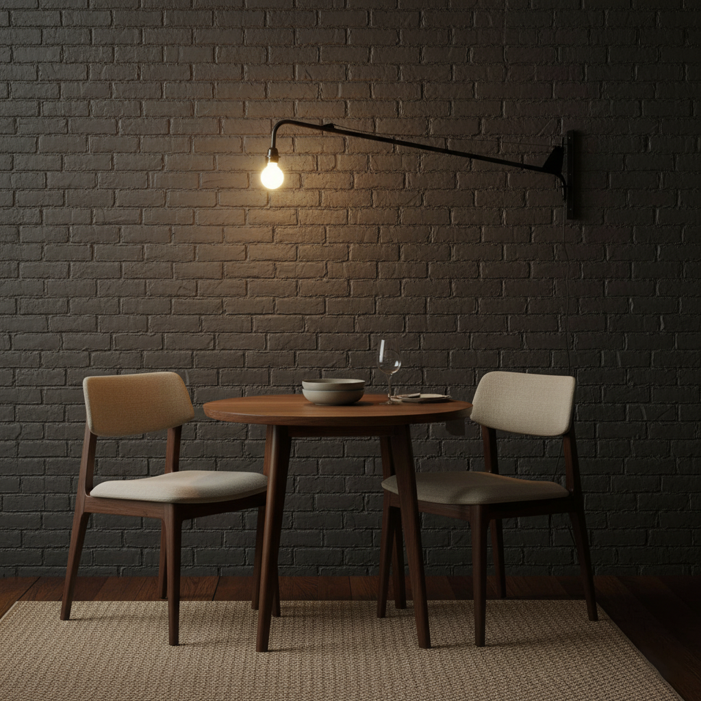 Adjustable Swing Arm Wall Sconce Black Iron 43 in Reach Modern Task Light for Office Living Room Bedroom Workspace Reading Ambient Lighting