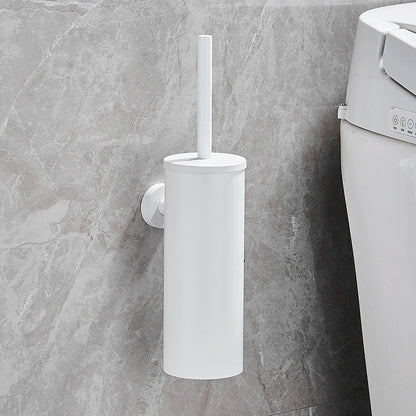 PureSteel | Ensemble brosse WC en acier inoxydable avec design mural | Finition noir mat moderne pour salles de bains élégantes