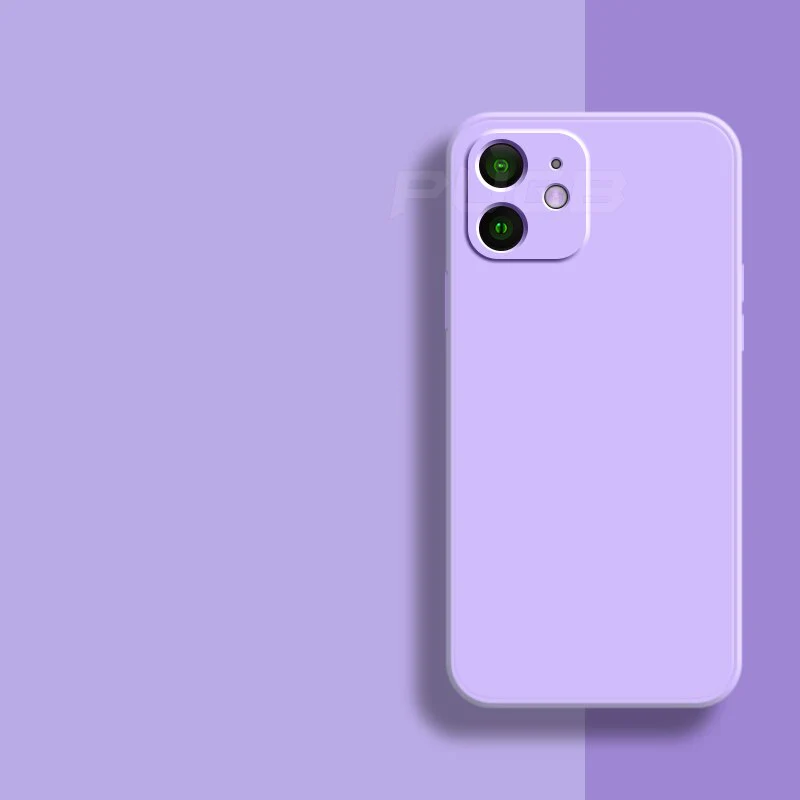 Soft Silicone iPhone Case for 11, 12, 13 Series – Slim Matte Grip Protection with Raised Edges and Full Camera Cover for Everyday Carry