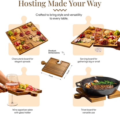 Puzzle Platter™ – Charcuterie Board Set