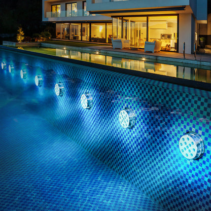 RGB LED Pool Lights | Submersible Floating Lights with Remote Control | Waterproof Design for Vibrant Ambiance