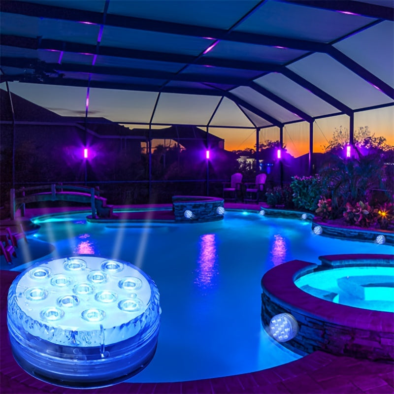 RGB LED Pool Lights | Submersible Floating Lights with Remote Control | Waterproof Design for Vibrant Ambiance