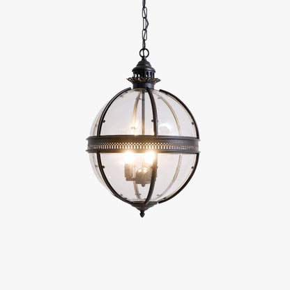 Plafonnier avec abat-jour en verre sphérique, douille E12, raccordement filaire, luminaire suspendu pour table de salle à manger, îlot de cuisine, coin-repas, style ferme moderne