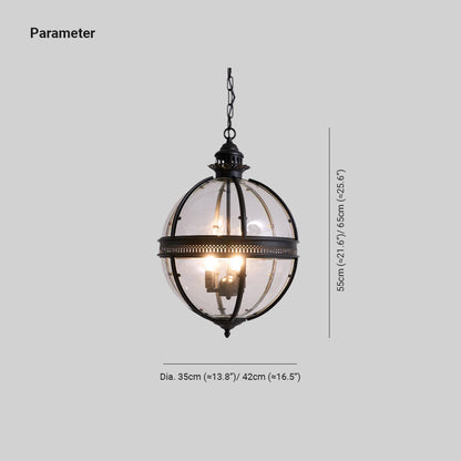 Plafonnier avec abat-jour en verre sphérique, douille E12, raccordement filaire, luminaire suspendu pour table de salle à manger, îlot de cuisine, coin-repas, style ferme moderne