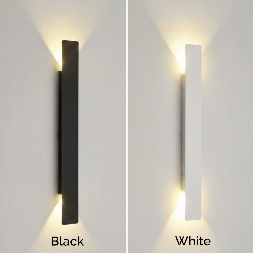 Applique murale LED d'extérieur en aluminium, luminaire étanche haut et bas pour patio, jardin, entrée, éclairage extérieur moderne, 2W-24W