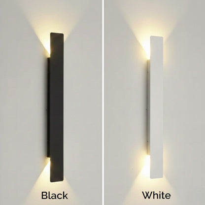 Applique murale LED d'extérieur en aluminium, luminaire étanche haut et bas pour patio, jardin, entrée, éclairage extérieur moderne, 2W-24W