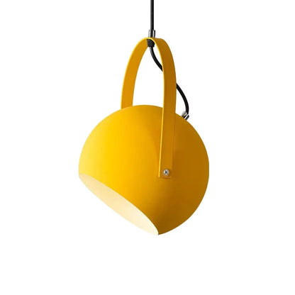 Rotatable Metal Ceiling Fixture in Haze Blue – Adjustable Cord Hanging Lamp for Dining Rooms, Kitchens, Bedrooms & Living Spaces